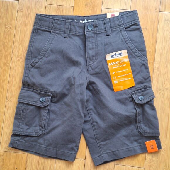 NWT Urban Pipeline Boys Cargo Shorts Max Wear Adjustable Waist Ultimate Twill 12 - Picture 1 of 8